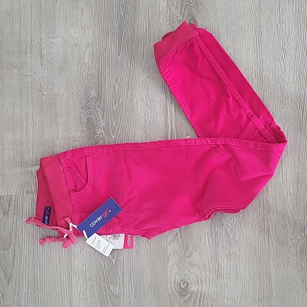 New covergirl pink joggers khaki girls multiple sizes 12 14 16